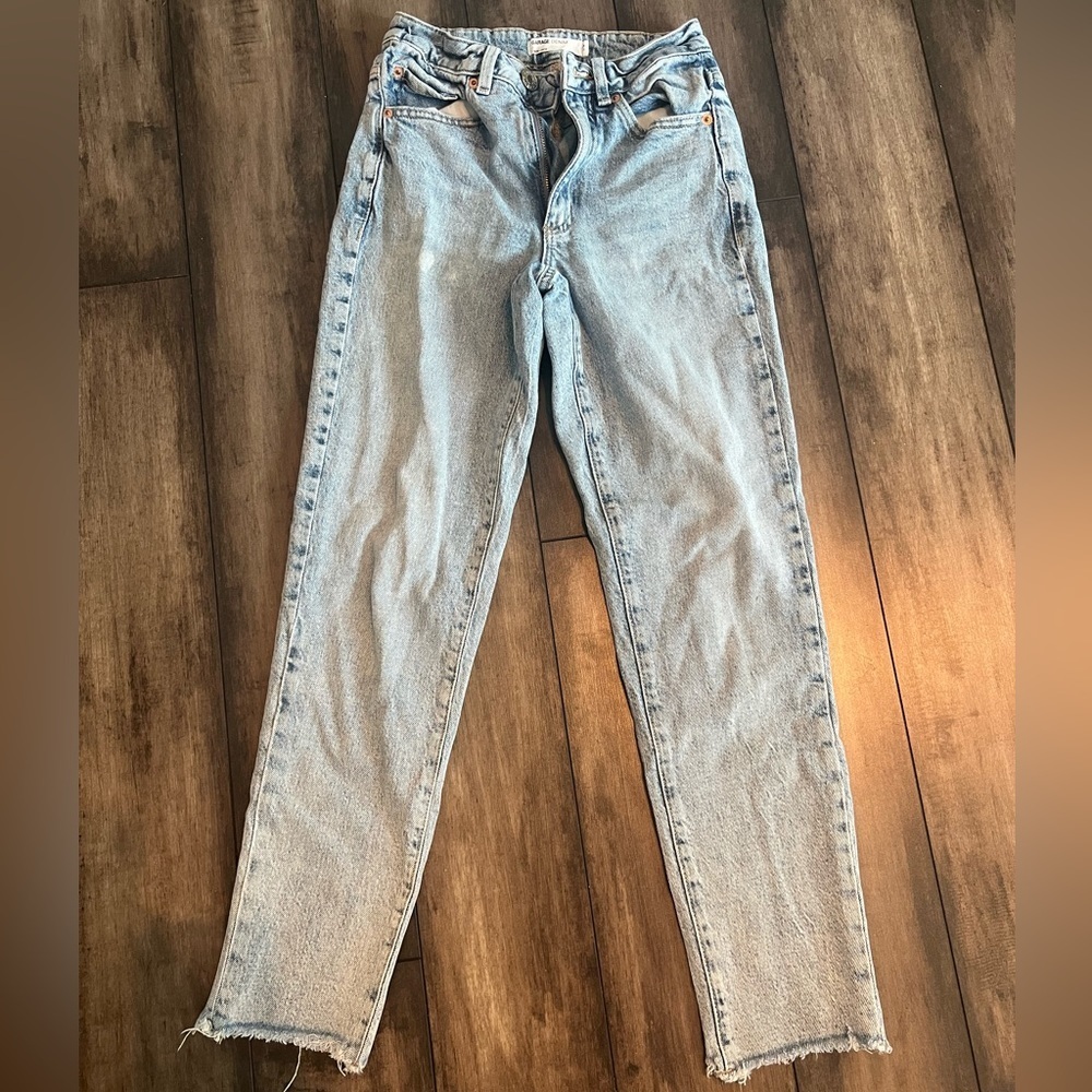 Garage Denim- Straight Leg Cropped Jeans